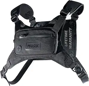 MVRK Water Resistant Chest Pack - Running Vest for Workouts, Running Phone Holder Extra Storage, Lightweight Running Pack