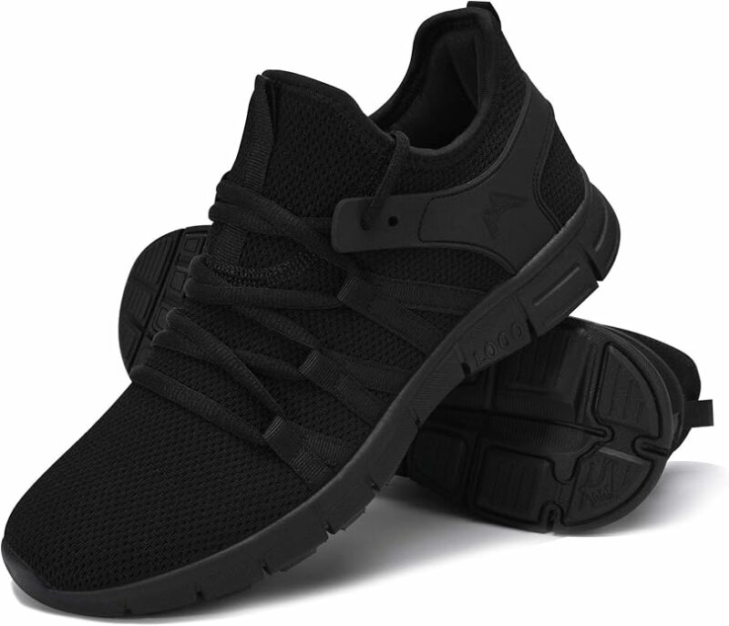 INZCOU Running Shoes Lightweight Tennis Shoes Non Slip Gym Workout Shoes Breathable Mesh Walking Sneakers