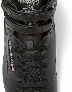 Reebok Women's Freestyle Hi High Top Sneakers for Women, Black or White Basketball and Tennis Shoes Womens Size 5-12