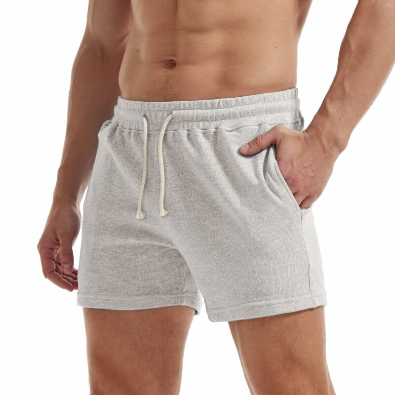 AIMPACT Mens Athletic Sweat Shorts 5.5" Elastic Waist Casual Pajama Short with Pocket Gym Workout Short Shorts for Men