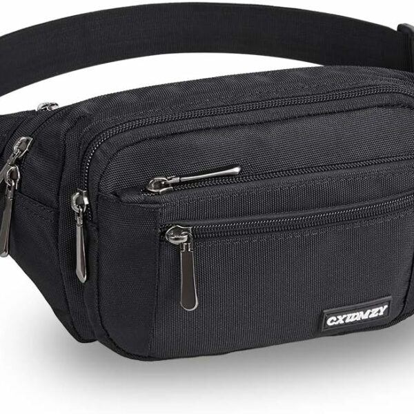 CXWMZY Fanny Packs For Women & Men Waist Pack Hip Bum Bag with Multi-Pockets Large Capacity Waterproof Casual Bum Bag for Disney Traveling Casual Cycling Running Hiking