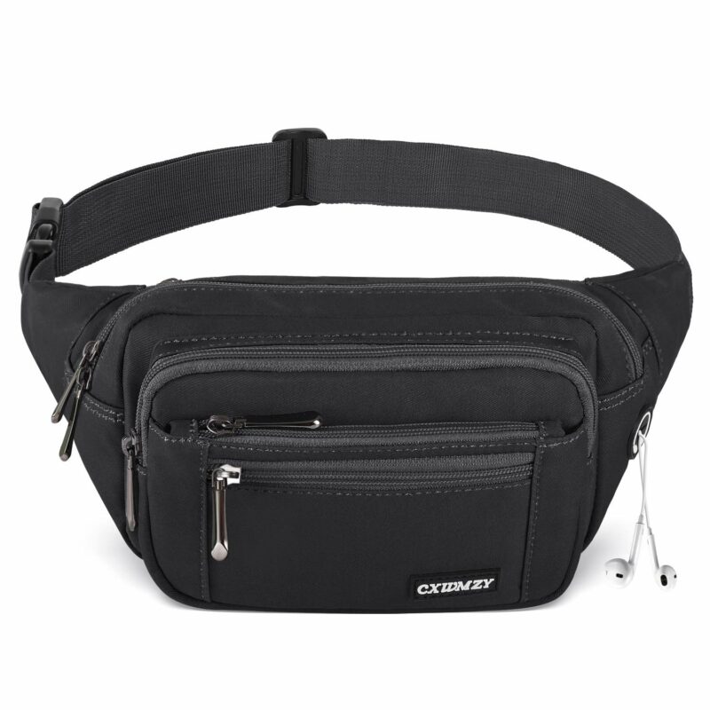 CXWMZY Fanny Packs For Women & Men Waist Pack Hip Bum Bag with Multi-Pockets Large Capacity Waterproof Casual Bum Bag for Disney Traveling Casual Cycling Running Hiking