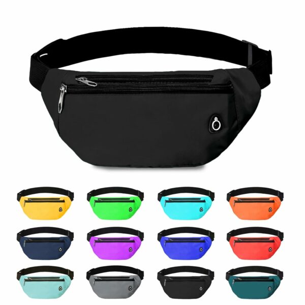Fanny Pack for Women Men,Crossbody Fanny Pack Water Resistant Sports Waist Bag Pack, Belt Bag for Travel Hiking Running