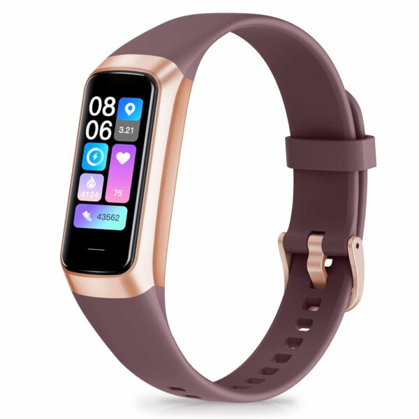 Fitness Tracker with 24/7 Heart Rate, Blood Oxygen Blood Pressure Sleep Monitor, Activity Trackers 5 ATM Waterproof,Step Calorie Counter Pedometer Health Smart Watch for Women...