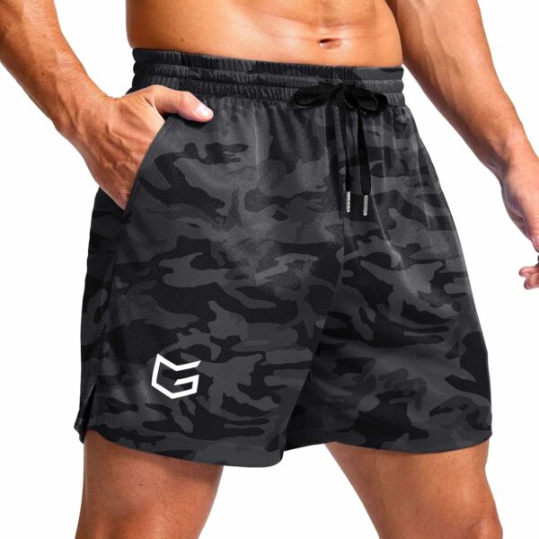 G Gradual Men's Running Shorts with Pockets 5" Lightweight Quick Dry Gym Athletic Mesh Shorts for Men Workout Active Exercise