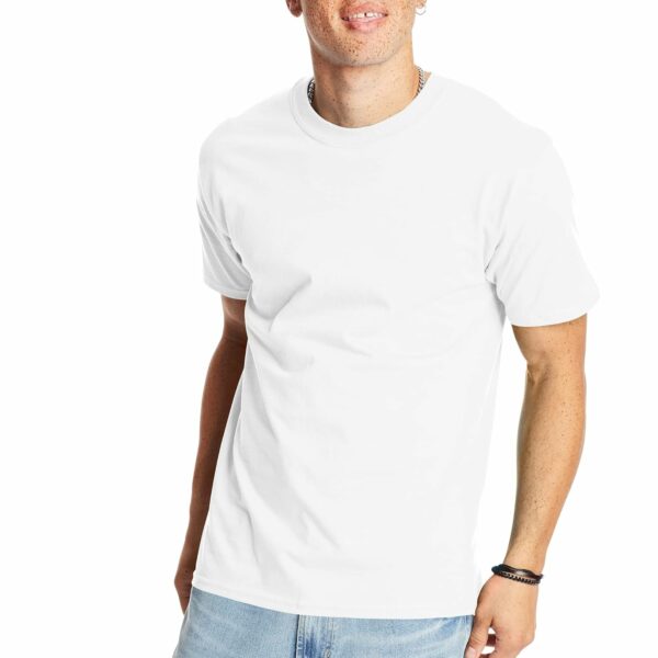 Hanes Men's Beefy-t T-Shirt, Classic Heavyweight Cotton Tee, 1 Or 2 Pack, Available in Tall Sizes
