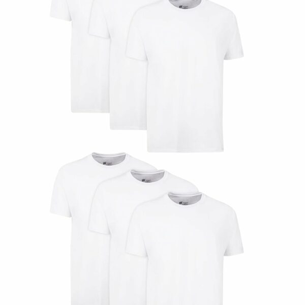 Hanes Men's Cotton, Moisture-Wicking Crew Tee Undershirts, Multi-Packs Available