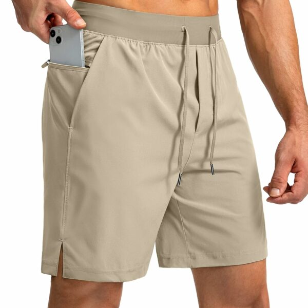 Men's Running Shorts with Zipper Pockets 7"/ 5" / 9" Lightweight Quick Dry Basketball Gym Workout Athletic Shorts for Men