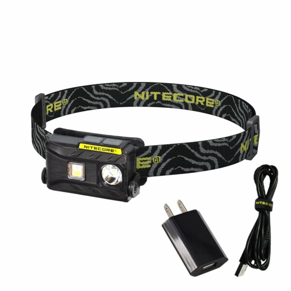 Nitecore NU25 360 Lumen Triple Output - White, Red, High CRI - 0.99 Ounce Lightweight USB Rechargeable Headlamp with LumenTac Adapter