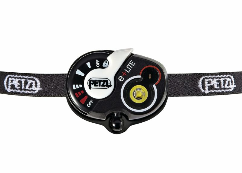 PETZL E+LITE Headlamp - Ultra-Compact Emergency 50 Lumen Headlamp, Designed for Hiking, Climbing, Running, and Camping