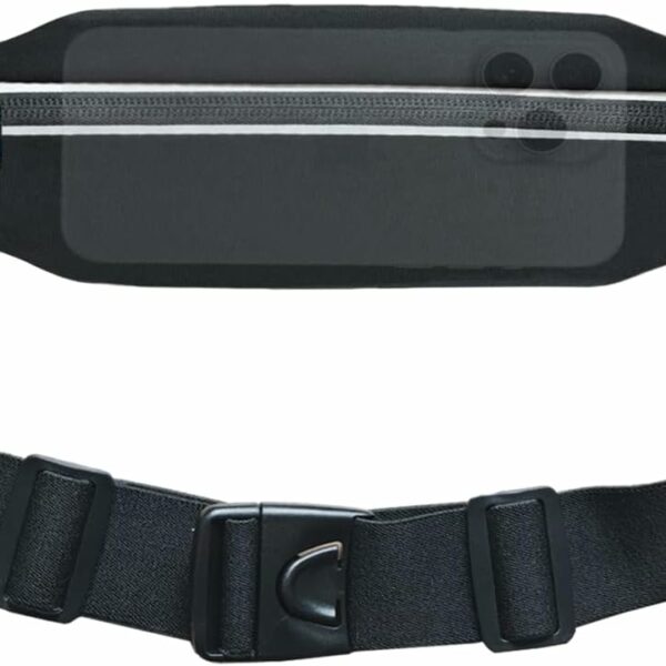 Running Belt Fanny Pack, Slim Runners Waist Pack for Men & Women [Fits ALL Phones], Money Belt, Reflective Running Gear Accessories Fitness Phone Holder for Exercise Marathon...