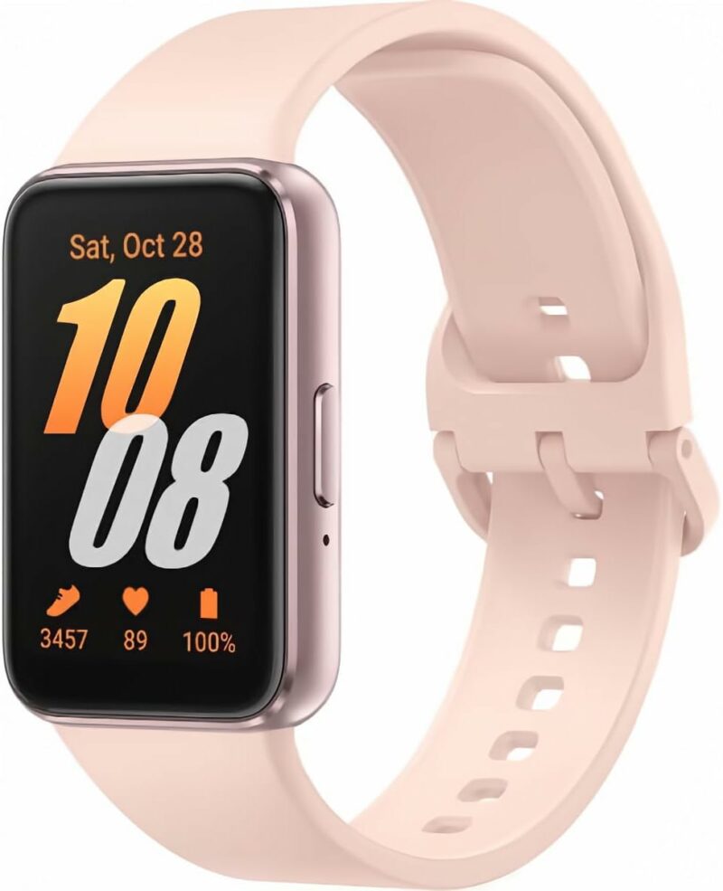 SAMSUNG Galaxy FIT 3 [2024] 1.6" AMOLED Display | 14 Days Battery Life | 100+ Watchfaces | 100+ Exercise Modes | International Model - (Pink)