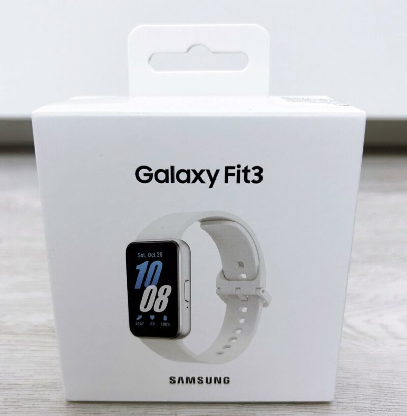 SAMSUNG Galaxy FIT 3 [2024] 1.6" AMOLED Display | Up to 13 Days of Battery Life | Over 100 Watch Faces | Over 100 Workout Modes | International Model - (Silver)