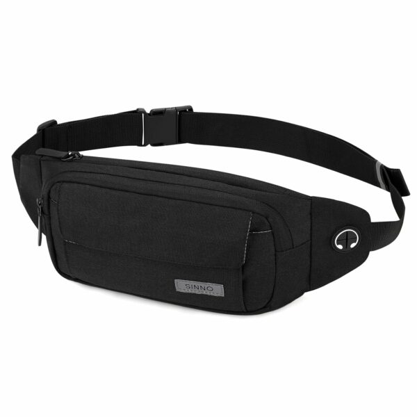 SINNO Large Crossbody Fanny Pack for Women Men Belt Bag With 4-Zipper Pockets for Travel Running Hiking Workout Dog Walking Outdoors Sport Fishing Waist Pack Bag Carrying All...